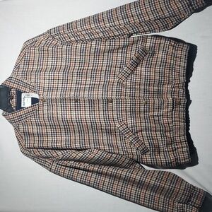 NWT Old Navy Houndstooth button-up bomber jacket women's‎ size large tall